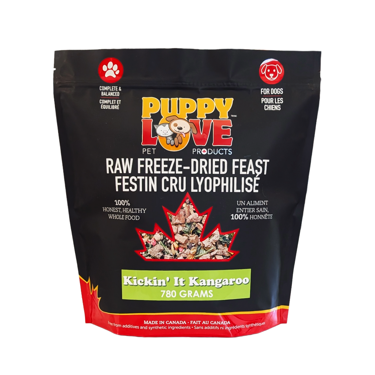 Puppy Love Raw Freeze Dried Feasts - Kickin' It Kangaroo
