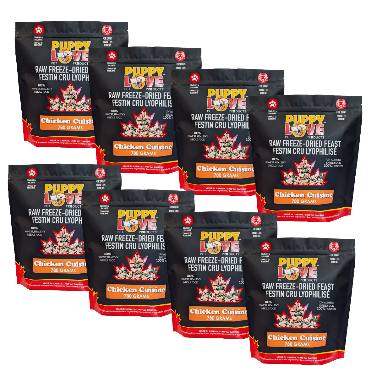 Puppy Love Raw Freeze Dried Feast - Chicken Cuisine