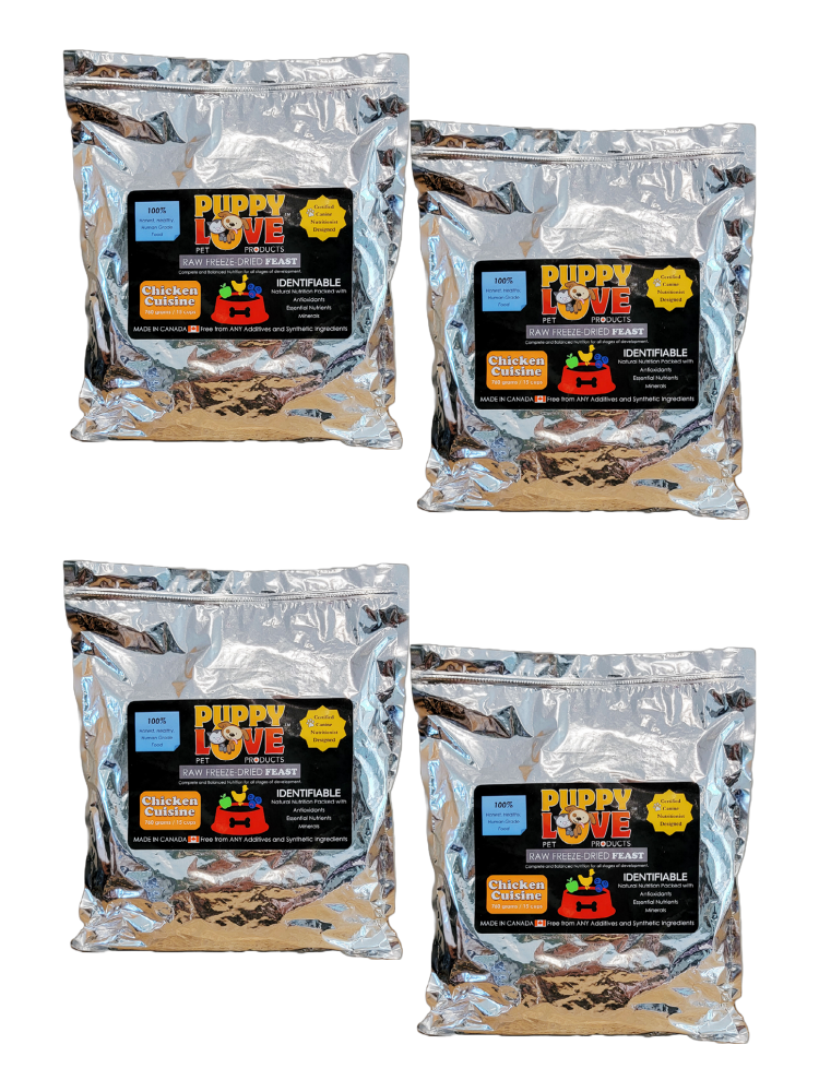 Puppy Love Raw Freeze Dried Feast - Chicken Cuisine