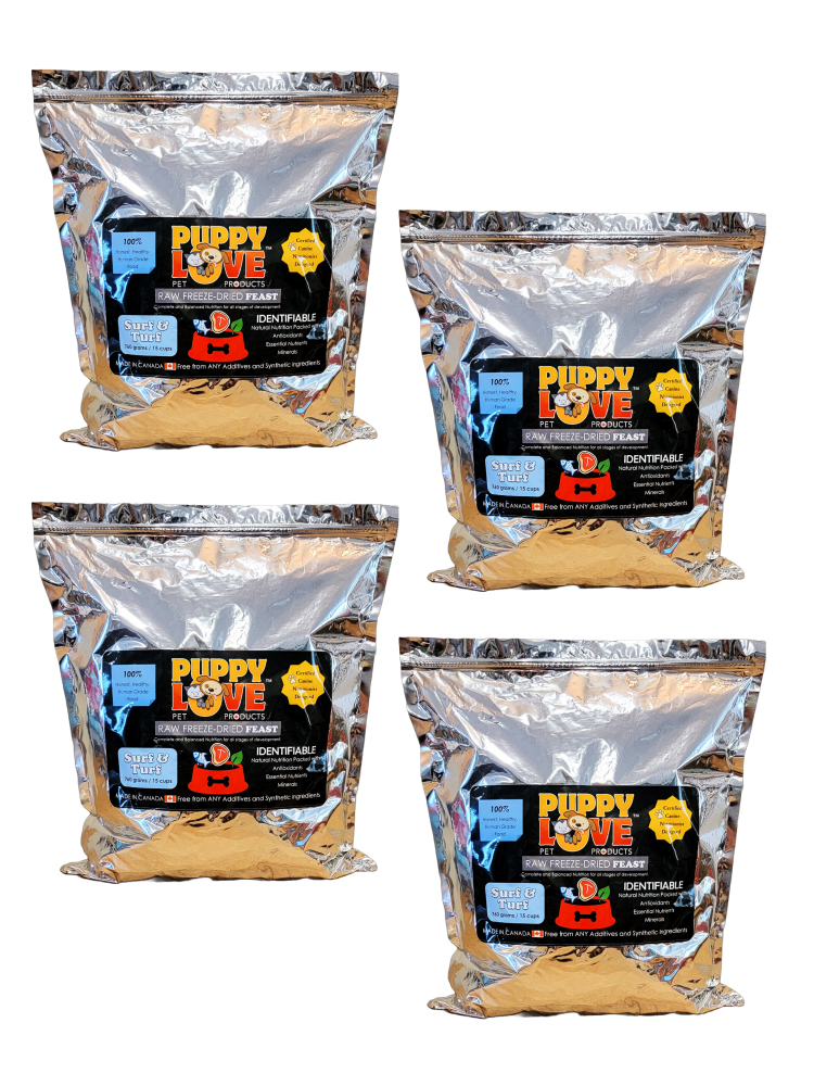 Puppy Love Raw Freeze Dried Feast - Surf & Turf