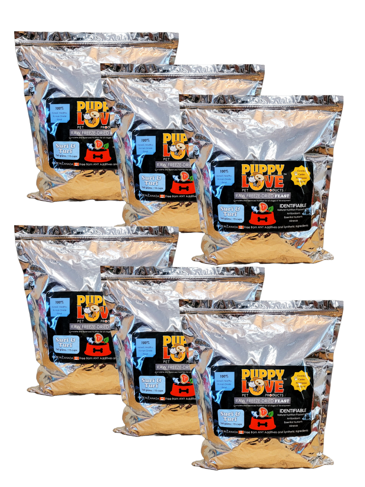 Puppy Love Raw Freeze Dried Feast - Surf & Turf
