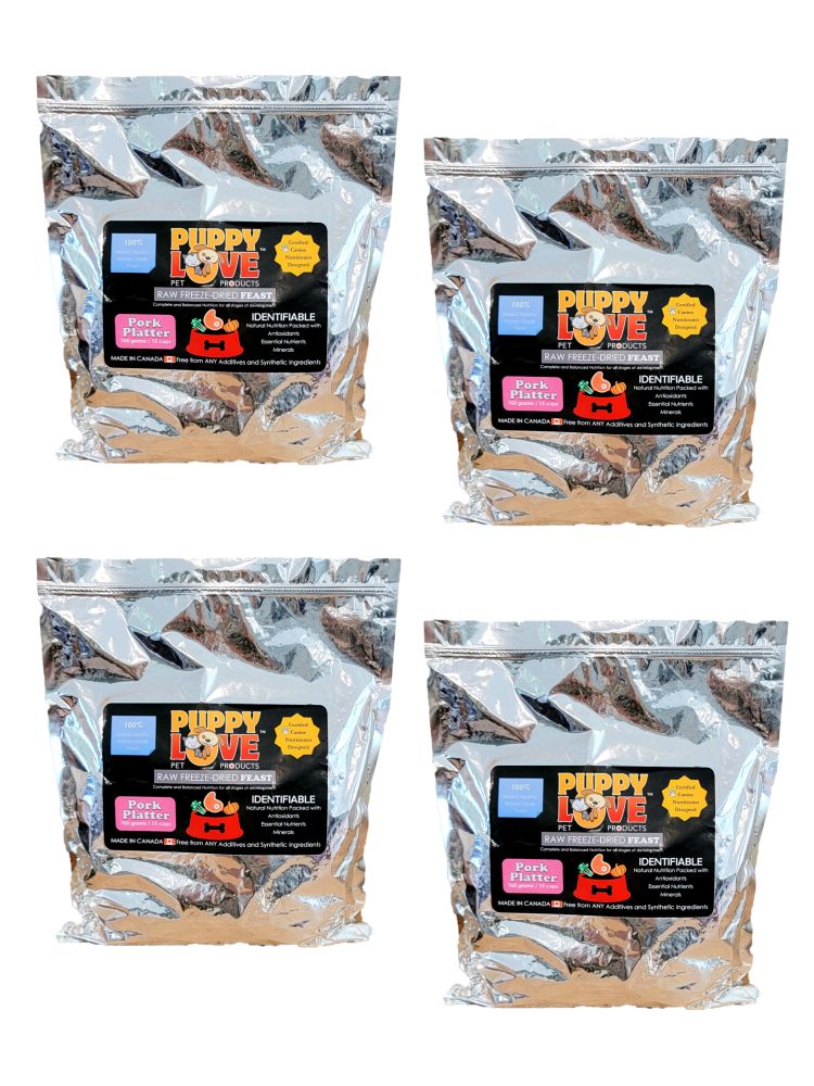 Puppy Love Raw Freeze Dried Feast - Pork Platter
