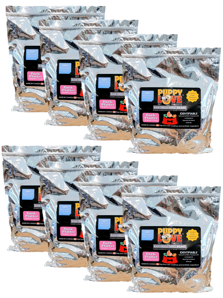 Puppy Love Raw Freeze Dried Feast - Pork Platter