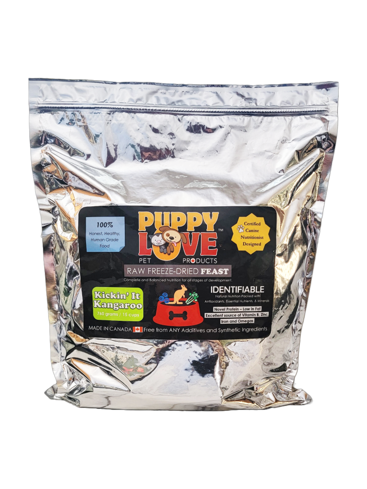 Puppy Love Raw Freeze Dried Feasts - Kickin' It Kangaroo