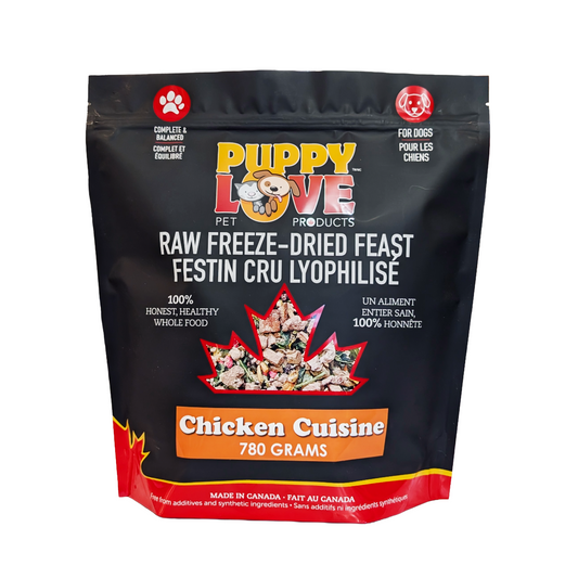 Puppy Love Raw Freeze Dried Feast - Chicken Cuisine