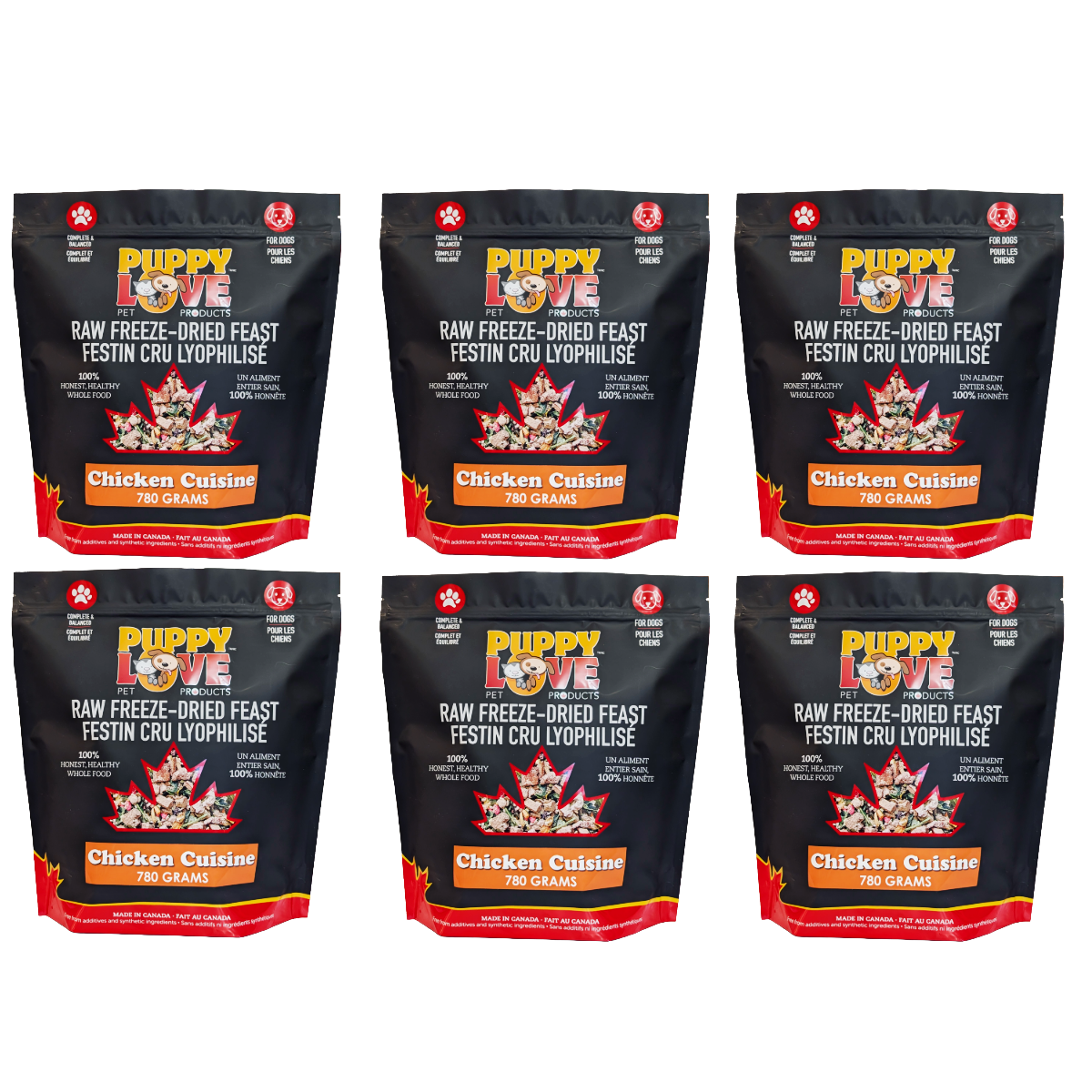 Puppy Love Raw Freeze Dried Feast - Chicken Cuisine