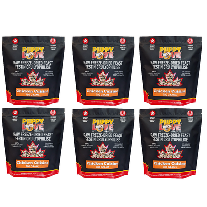 Puppy Love Raw Freeze Dried Feast - Chicken Cuisine