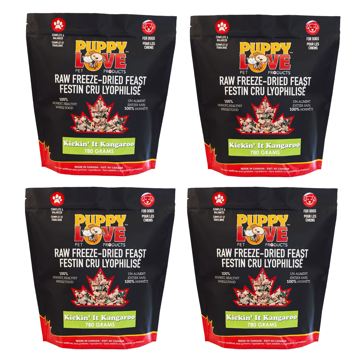 Puppy Love Raw Freeze Dried Feasts - Kickin' It Kangaroo