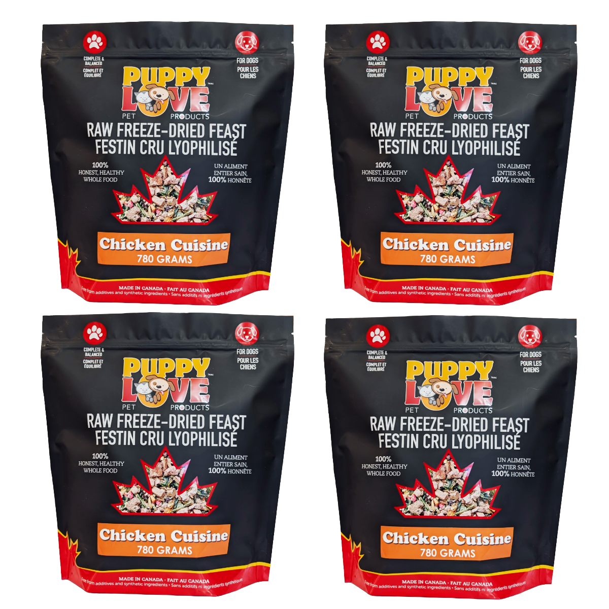 Puppy Love Raw Freeze Dried Feast - Chicken Cuisine