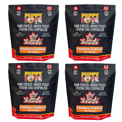 Puppy Love Raw Freeze Dried Feast - Chicken Cuisine