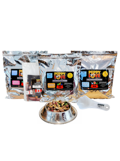 Starter Box - Raw Freeze-Dried Feasts Bundle with Scoop & Puppy Pack