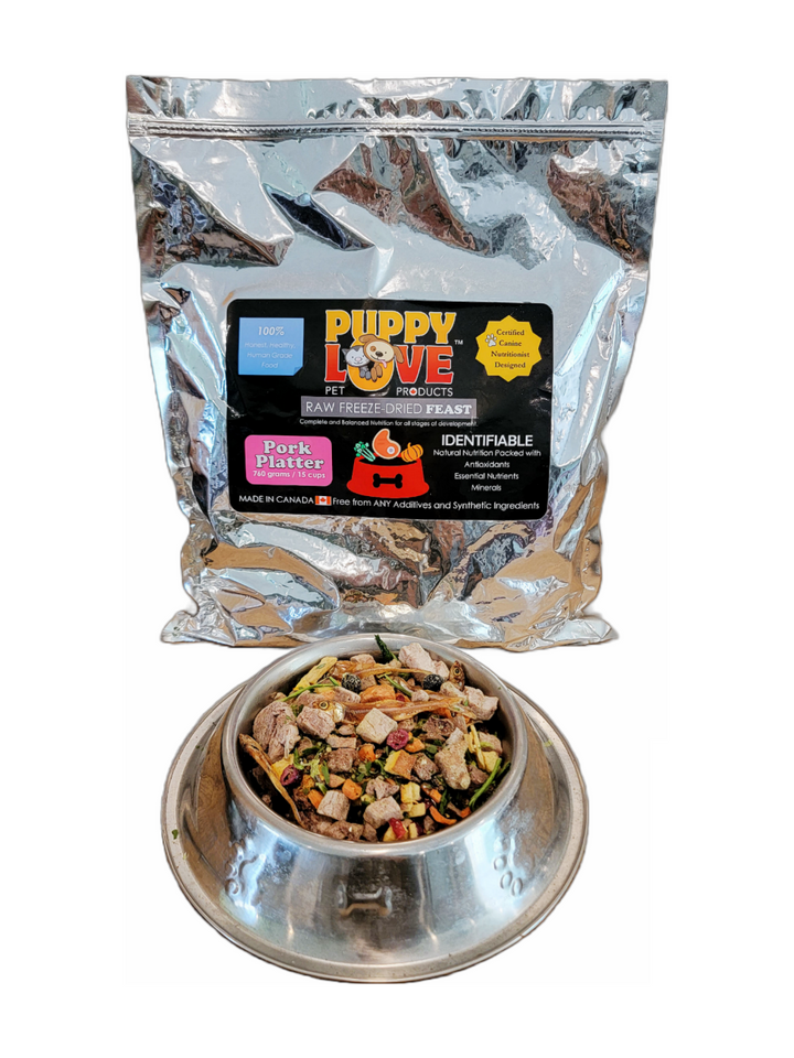Puppy Love Raw Freeze Dried Feasts Dog Food