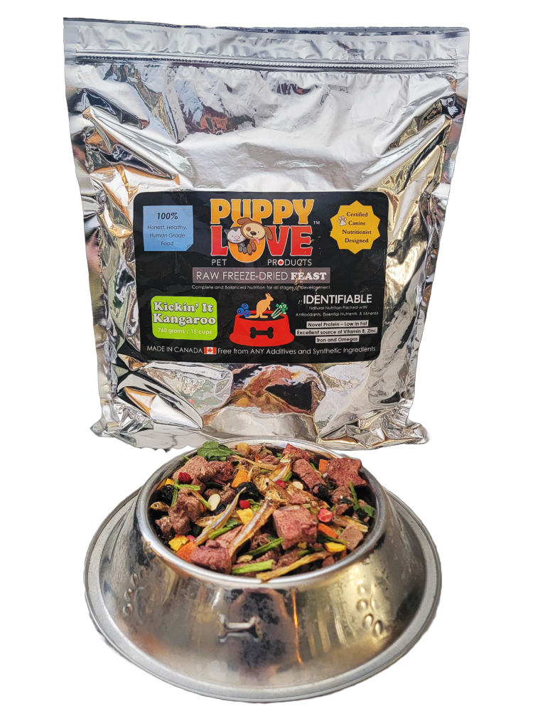 Puppy Love Raw Freeze Dried Feasts - Kickin' It Kangaroo