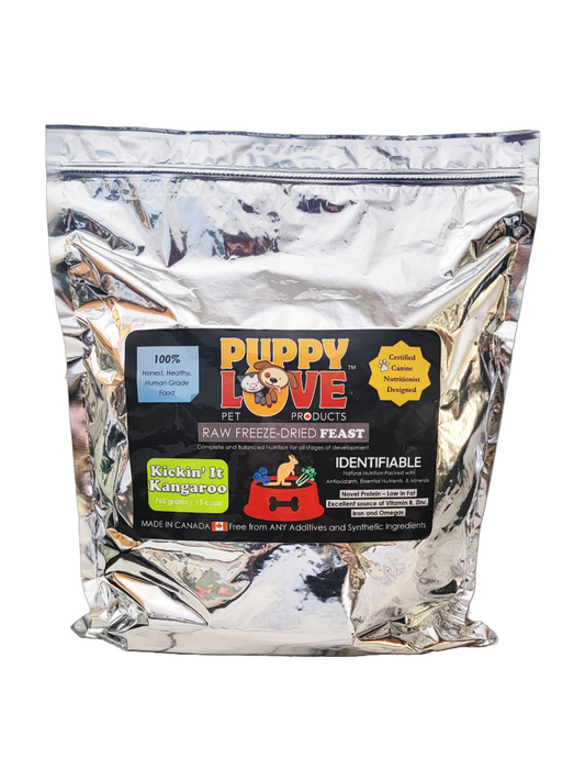 Puppy Love Raw Freeze Dried Feasts - Kickin' It Kangaroo